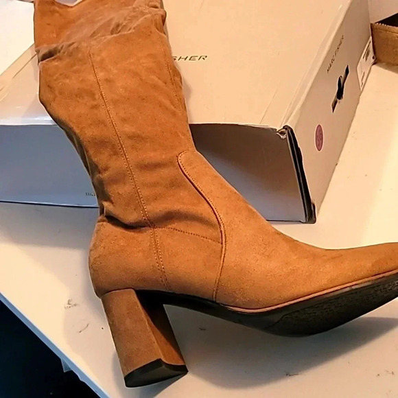 Marc Fisher Shoes - Marc Fisher Luley medium brown thigh high boots
